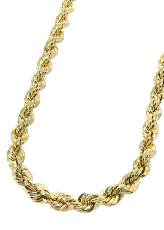 10k Yellow Solid Rope Chain