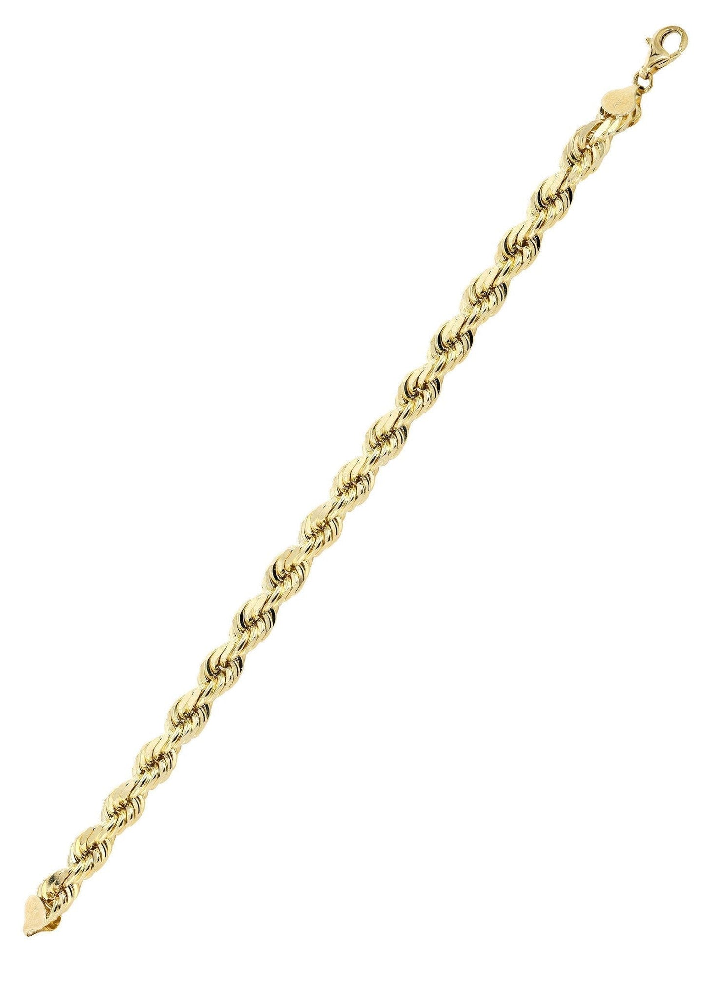 14k Yellow Solid Rope Bracelet