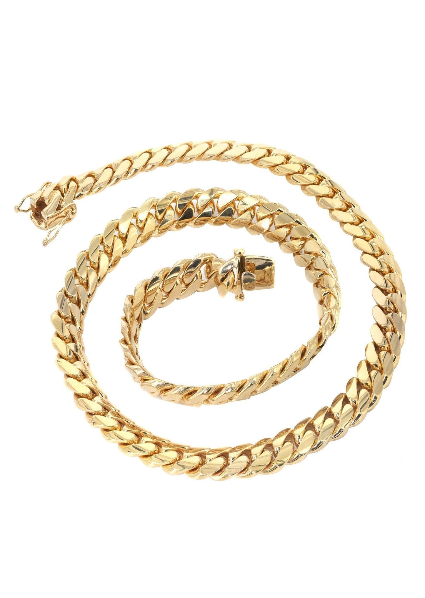 10k Yellow Solid Miami Cuban Link