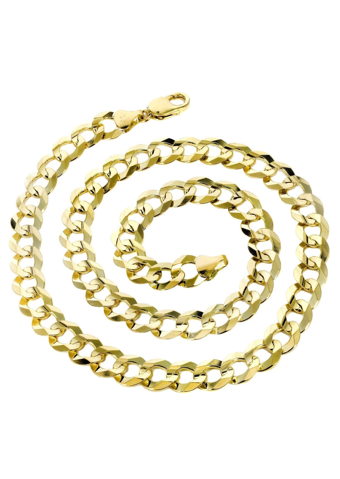 10k Yellow Solid Cuban Link