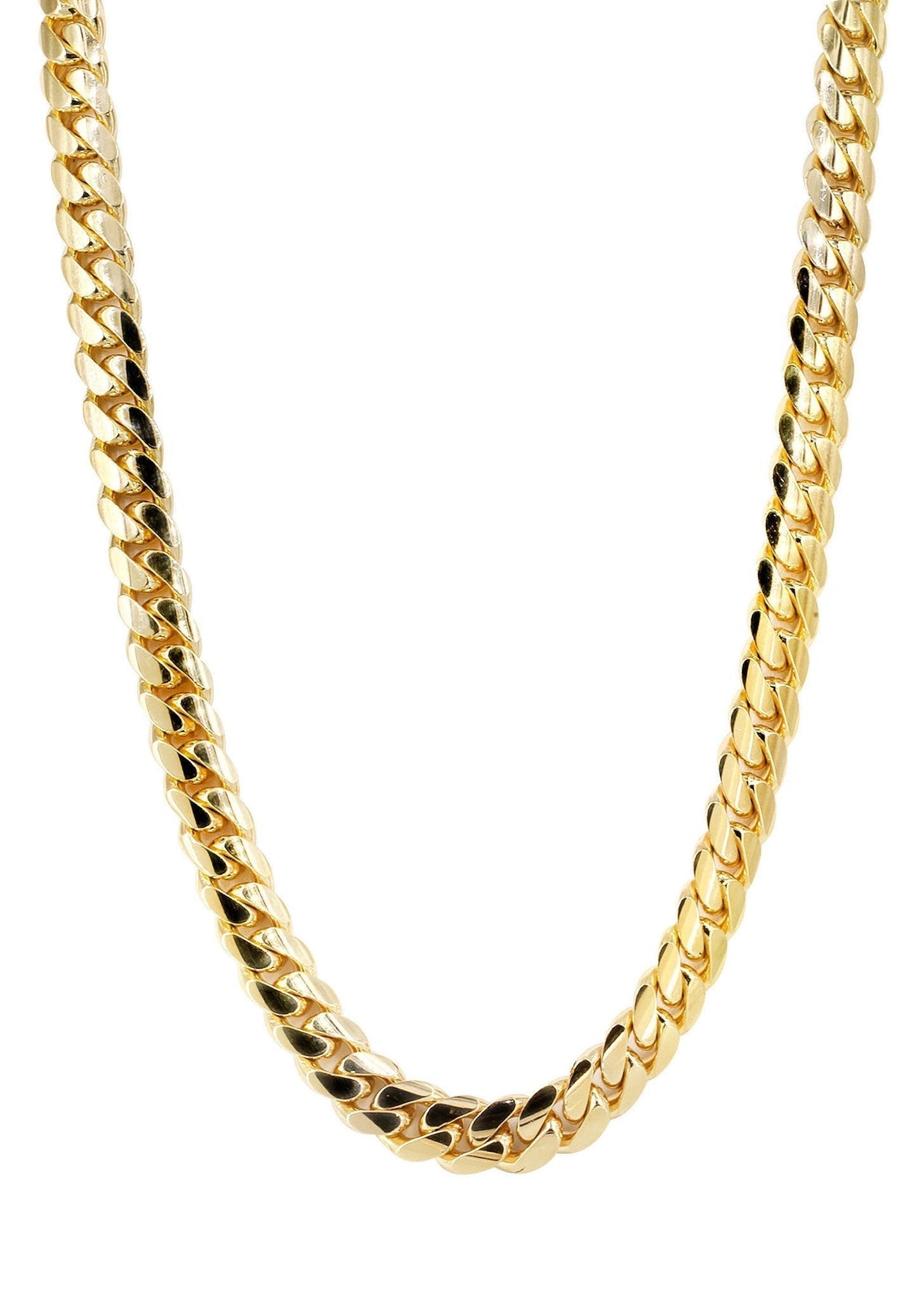 10k Yellow Solid Miami Cuban Link