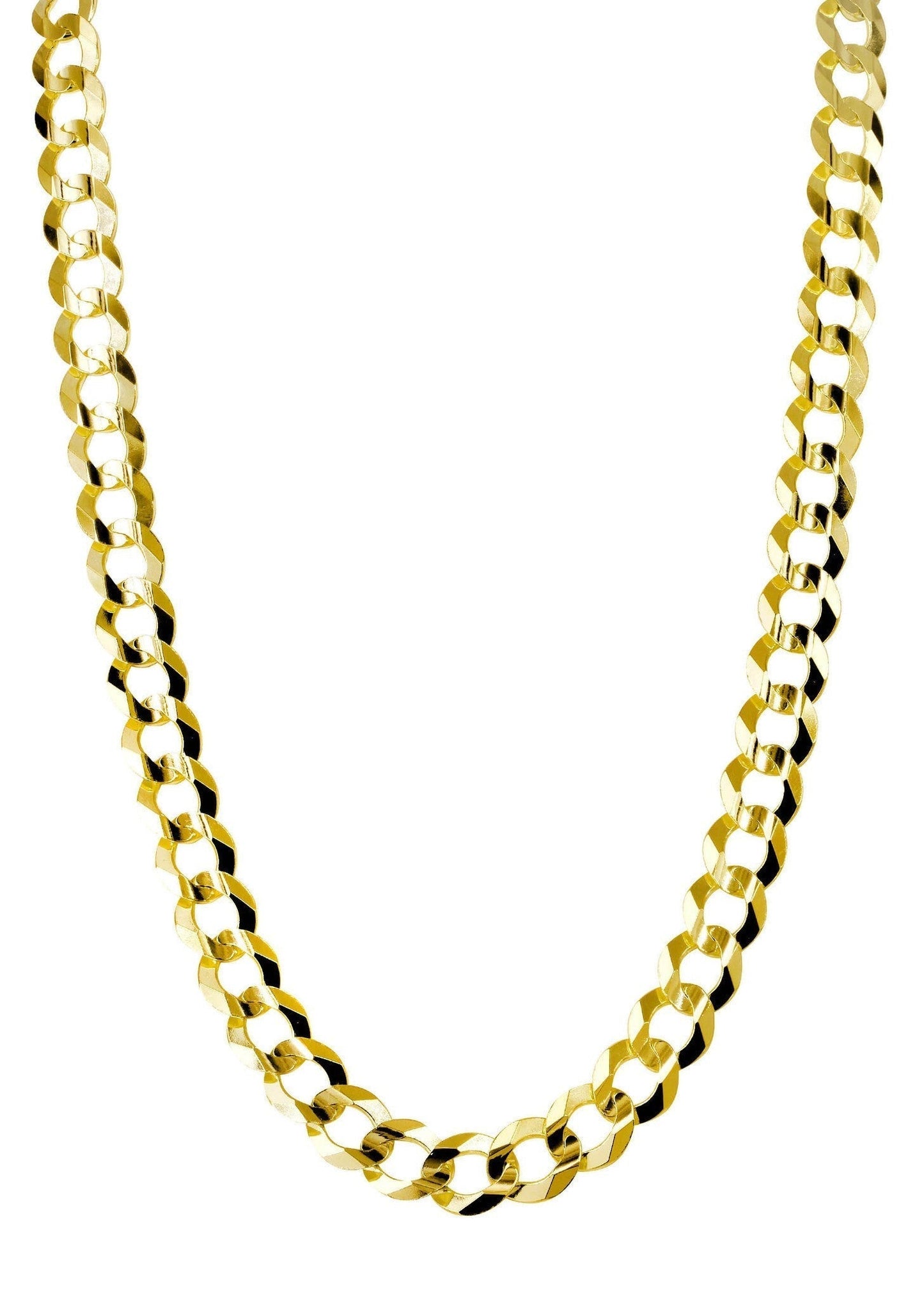 14k Yellow Solid Cuban Link