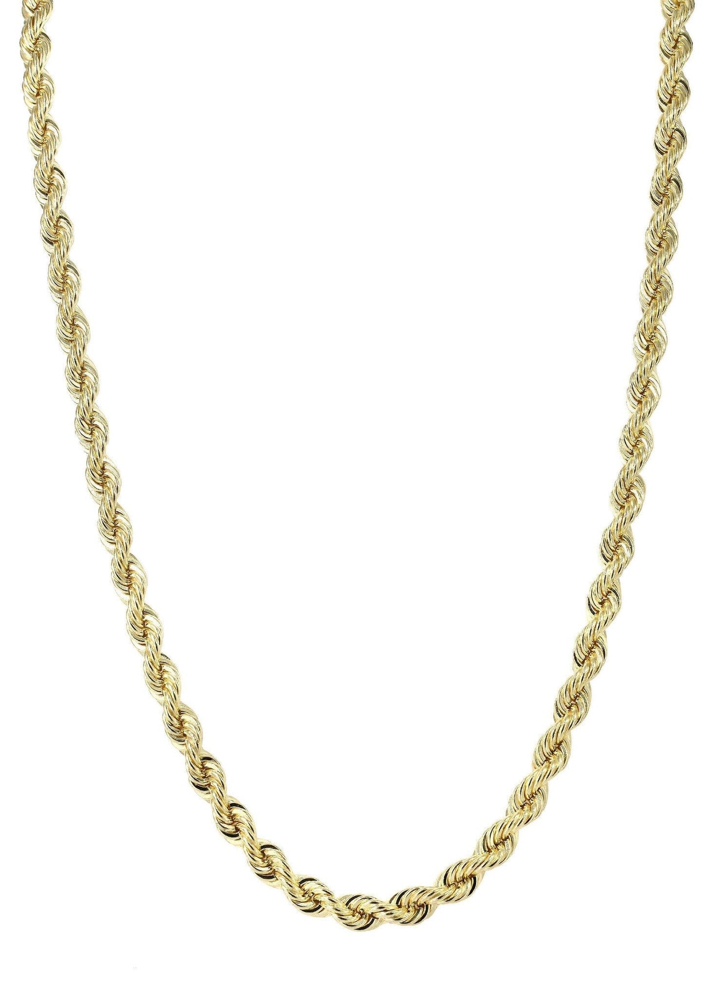 10k Yellow Solid Rope Chain